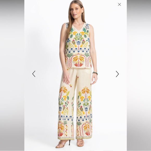 NWT JOHNNY WAS WIDE LEG PANT - Picture 4 of 5